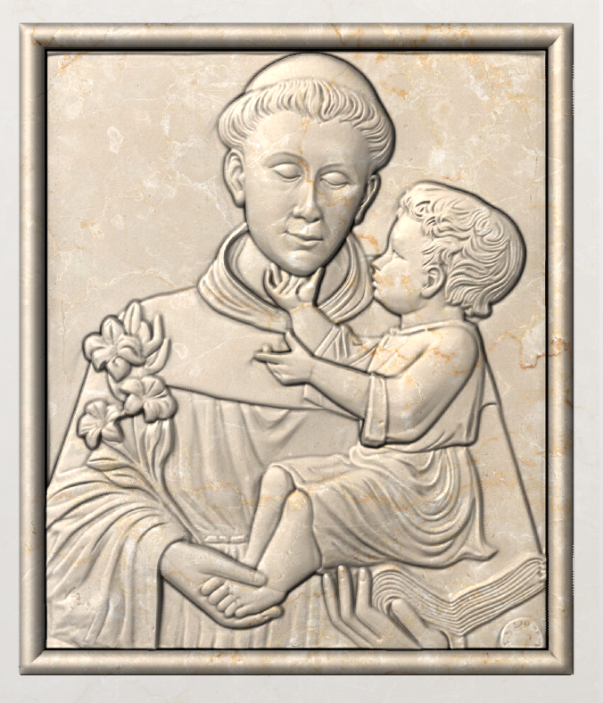 Pope Relief STL Bajorrelieve para pantógrafos CNC e impresoras 3D art.104