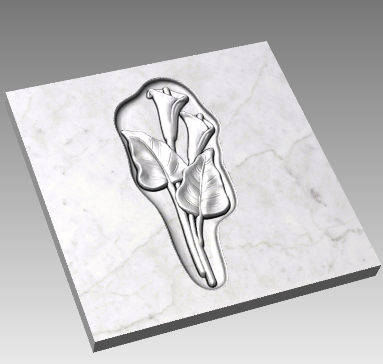 Rilievo Calle STL Bassorilievo per pantografi CNC