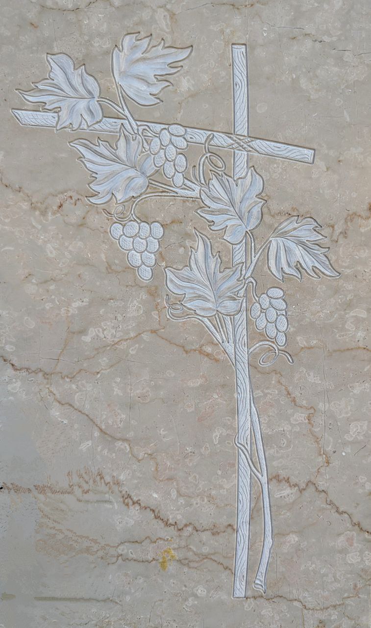 Rilievo Ramo d'Uva STL Bassorilievo per pantografi CNC